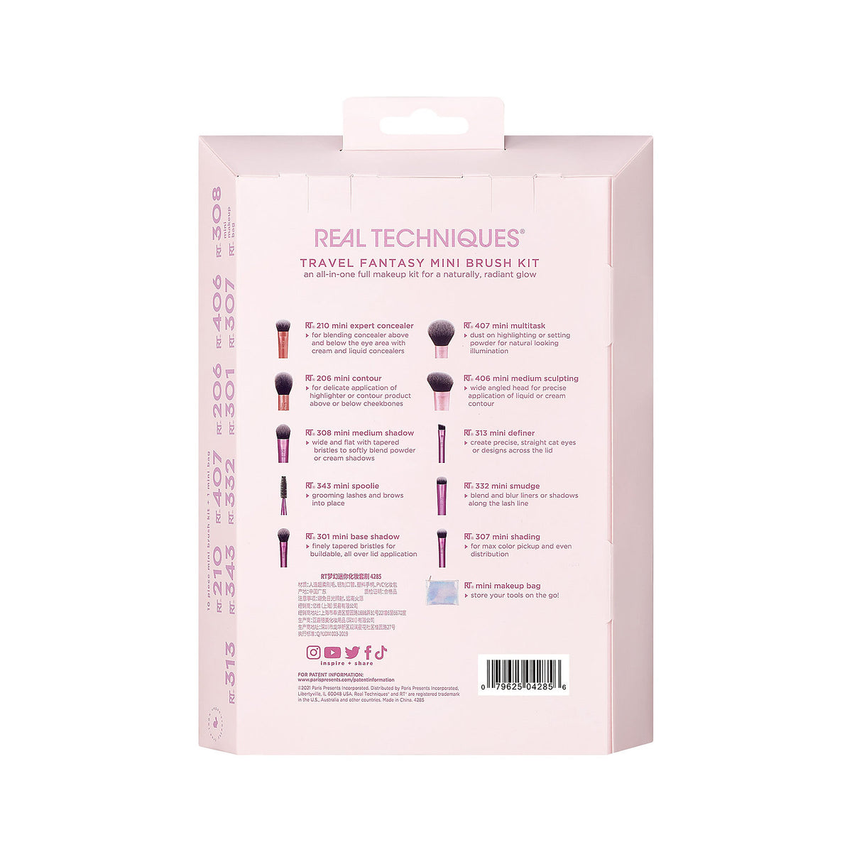 REAL TECHNIQUES TRAVEL FANTASY MINI BRUST SET