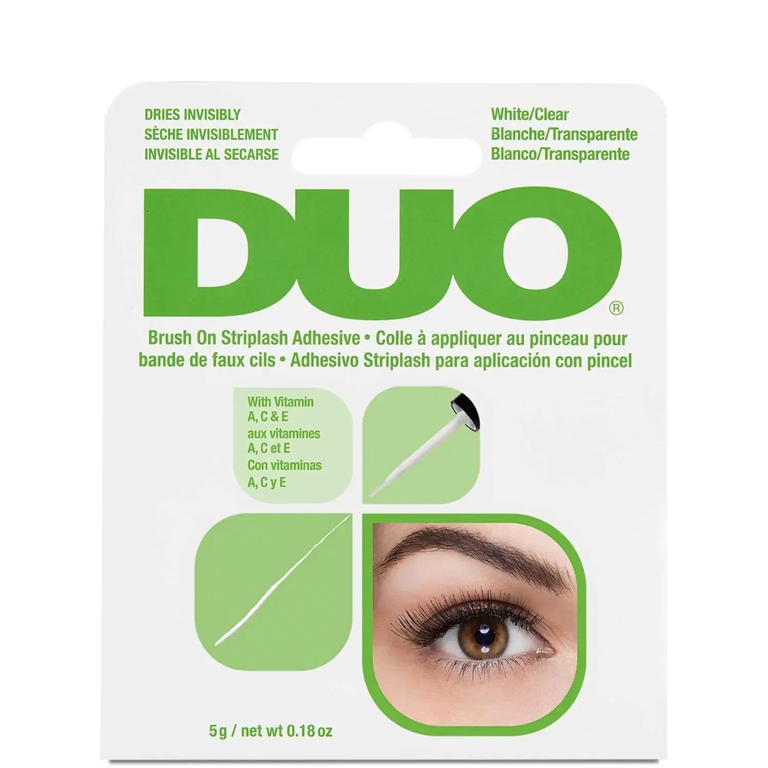 DUO LASH GLUE WHITE BRUSH ON GREEN 5G #all
