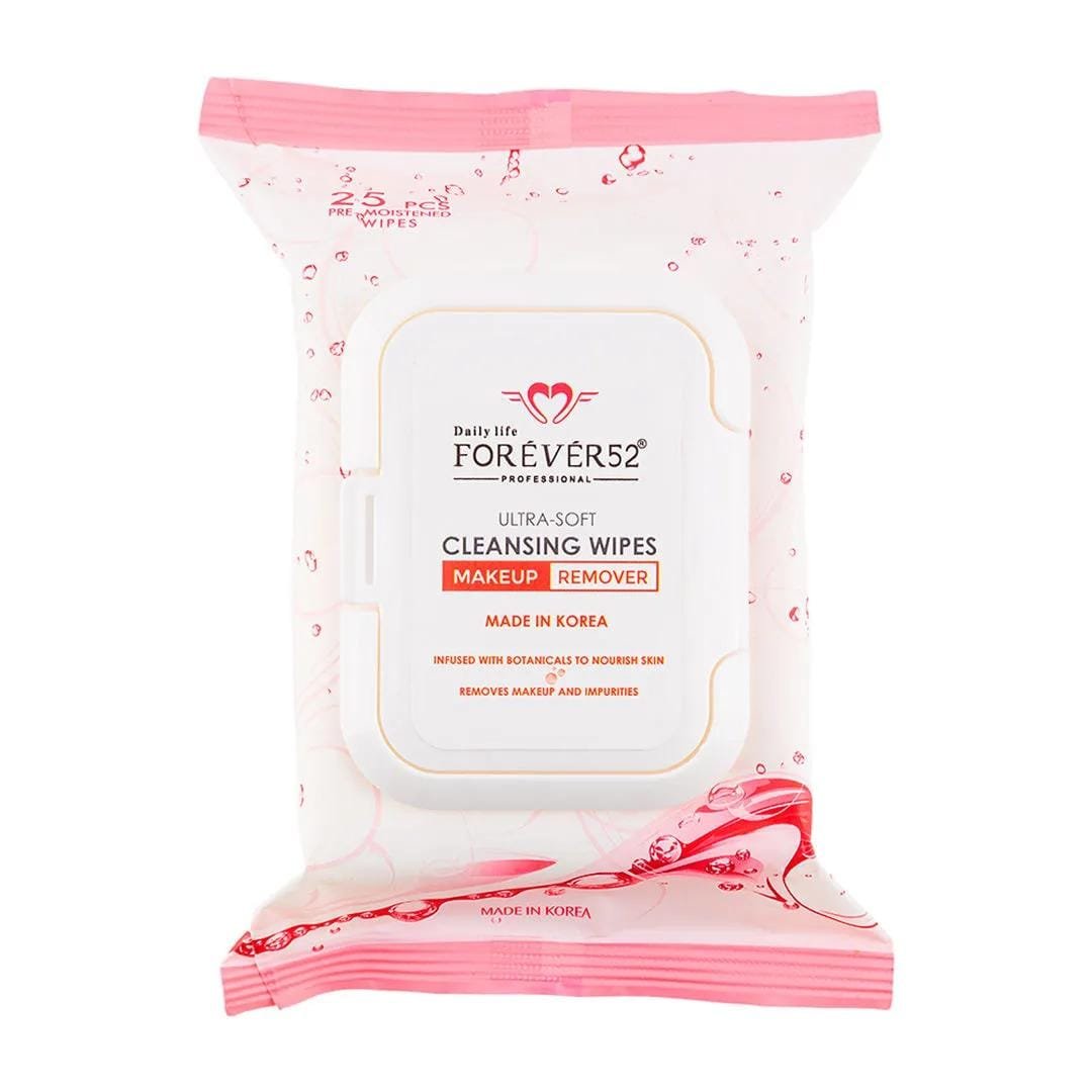 FOREVER 52 CLEANSING WIPES PACK OF 25PCS KWT001 #all