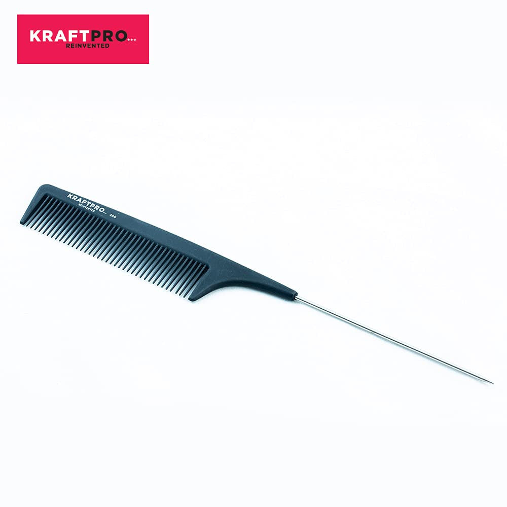 KRAFT PRO PIN TAIL COMB BLACK 400