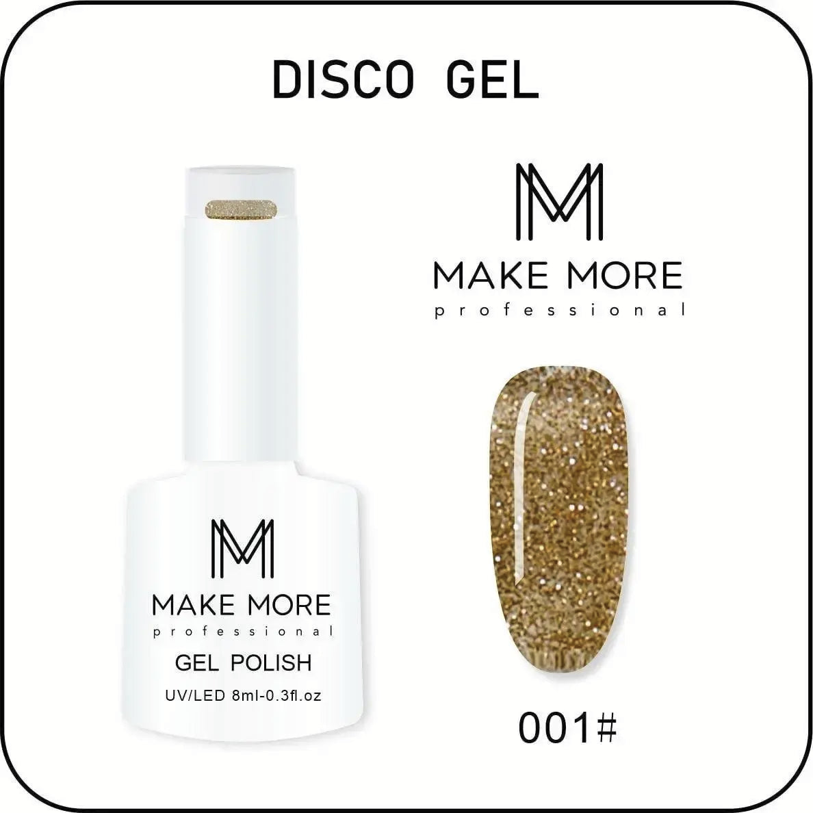 MAKE MORE NAIL DISCO ICE GEL 15 ML
