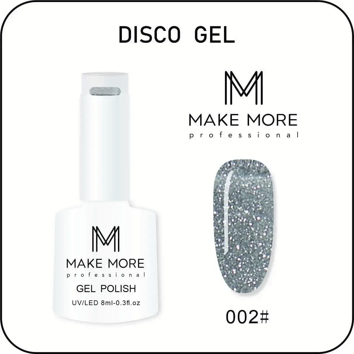 MAKE MORE NAIL DISCO ICE GEL 15 ML