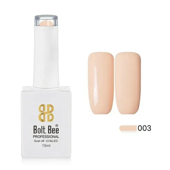 BOLT BEE GEL NAIL POLISH PASTEL SERIES 15ML NUDES