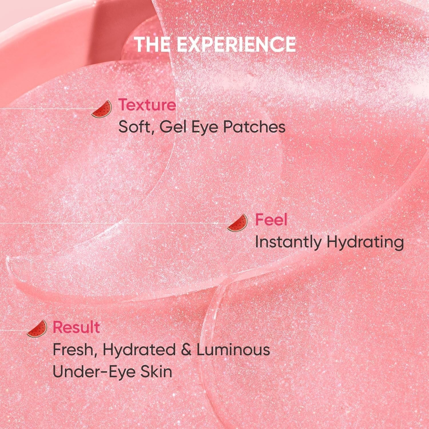 DOT & KEY WATERMELON COOLING HYDROGEL 60 EYE PATCHES WITH HYLURONIC & NIACINAMIDE