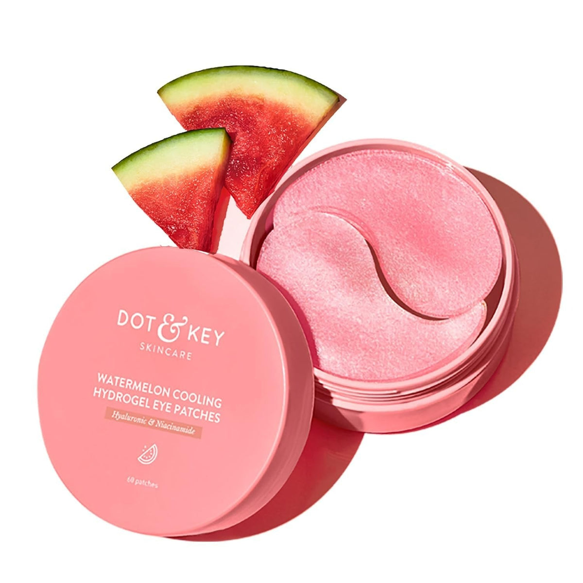 DOT & KEY WATERMELON COOLING HYDROGEL 60 EYE PATCHES WITH HYLURONIC & NIACINAMIDE