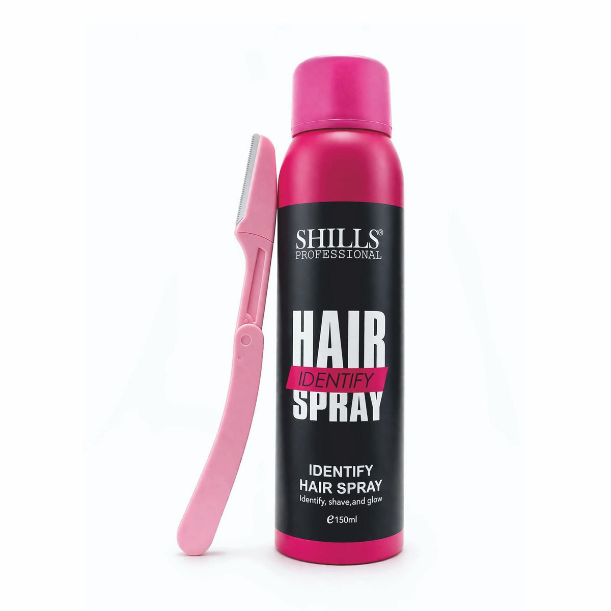 shills hair identify spray shave and glow spray