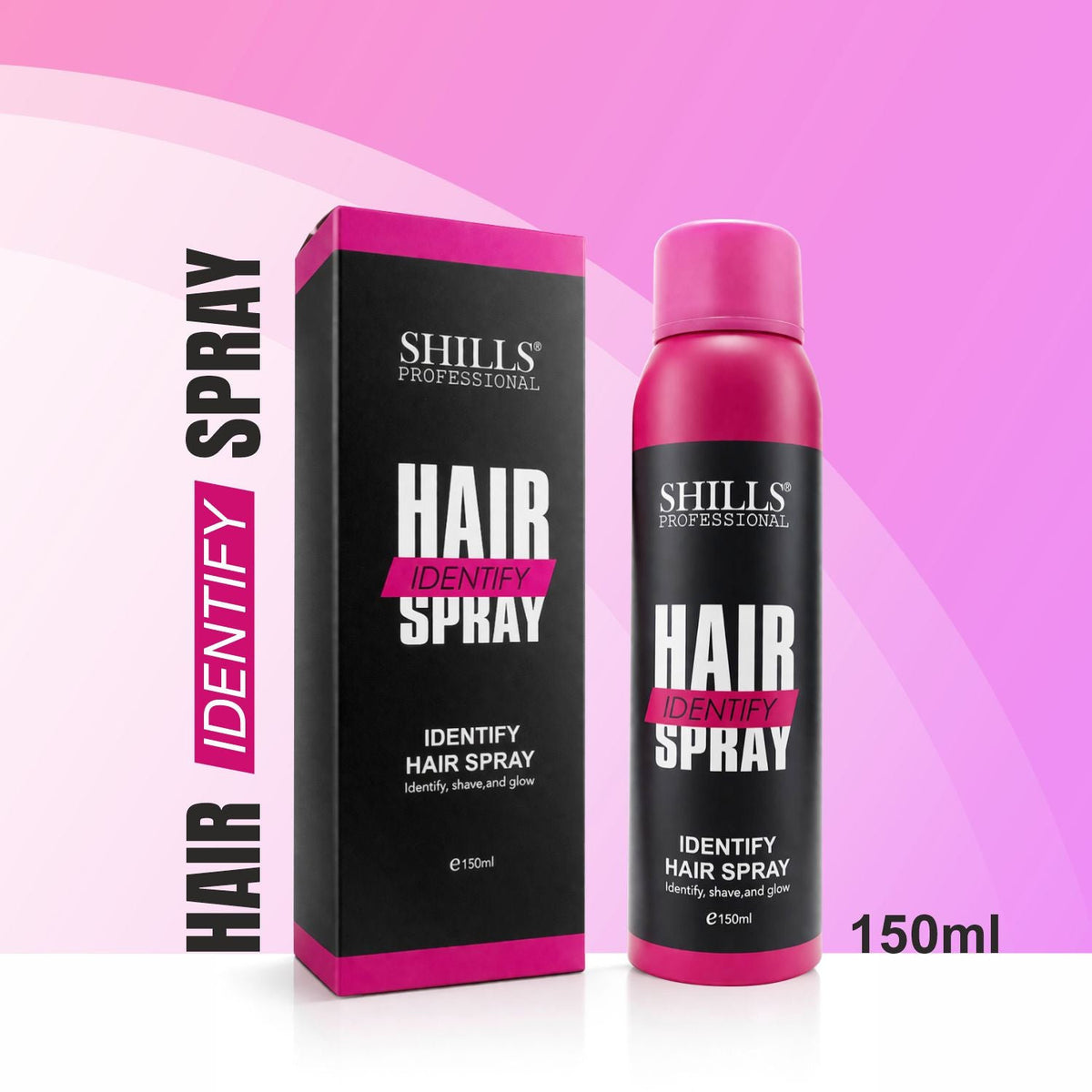 shills hair identify spray shave and glow spray