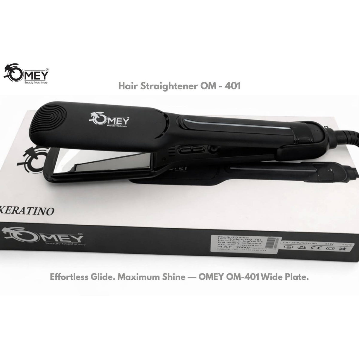 OMEY MIRROR TITANIUM HAIR STRAIGHTENER OM-401