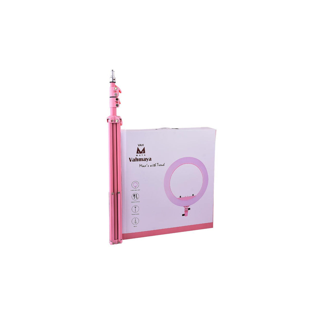 VAHMAYA 18INCH RINGLIGHT WITH TRIPOD