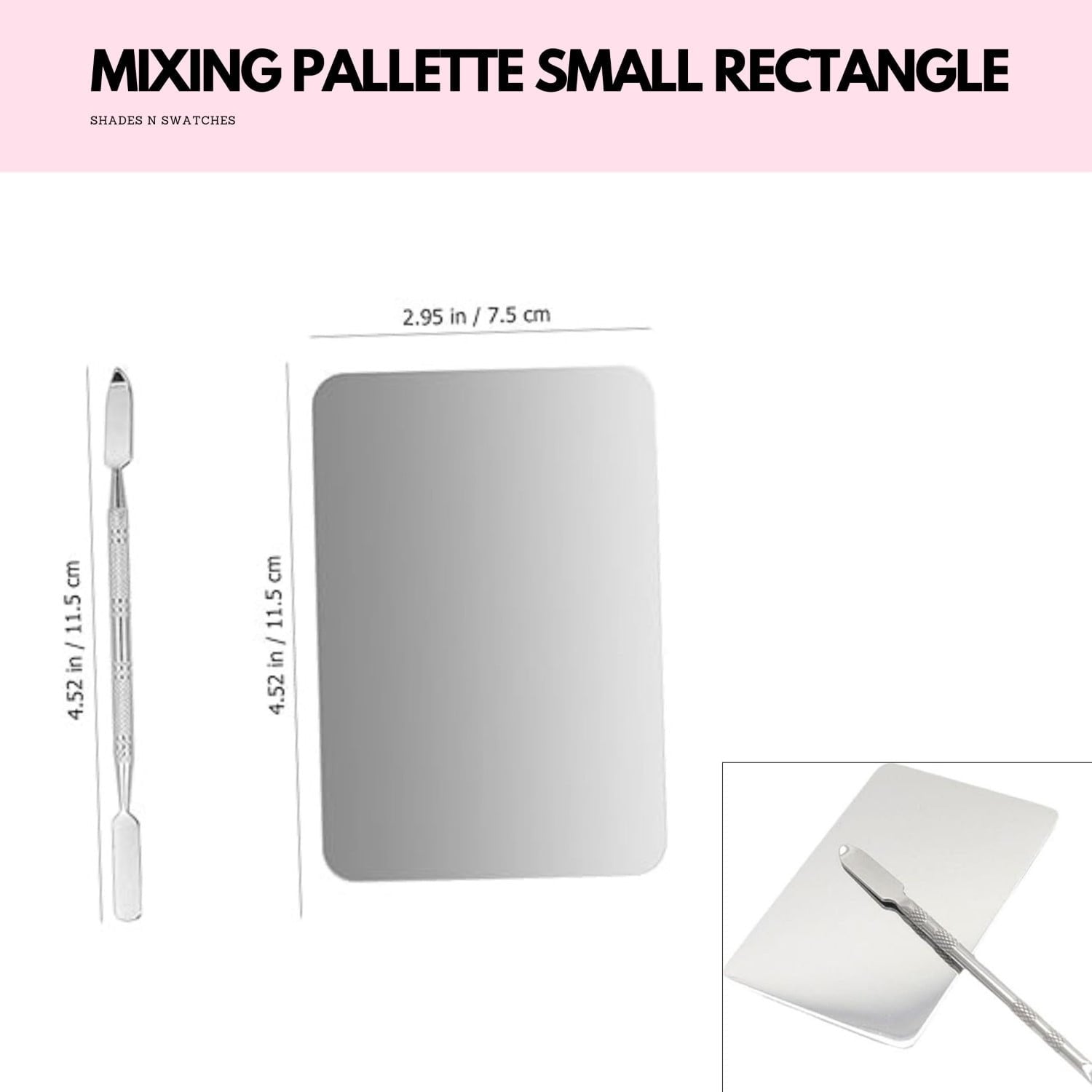 MIXING PALLETTE SMALL RECTANGLE 11 8 CMS #all