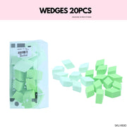 ASSORTED WEDGES 20 PCS MIX COLOURS #all