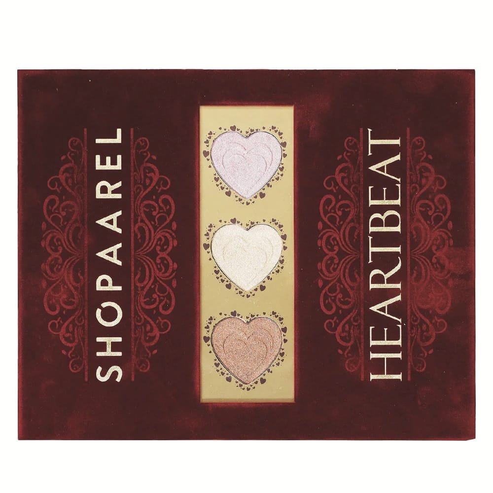 SHOPAAREL HEARTBEAT EYESHADOW HIGHLIGHTER PALETTE #all