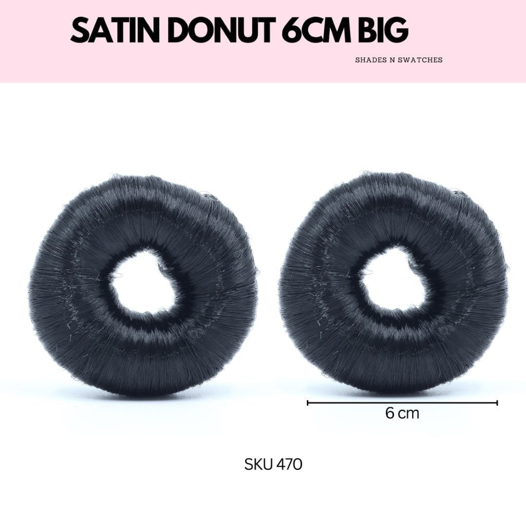 SATIN DONUT 6 CMS BIG SET OF 2 PCS #all