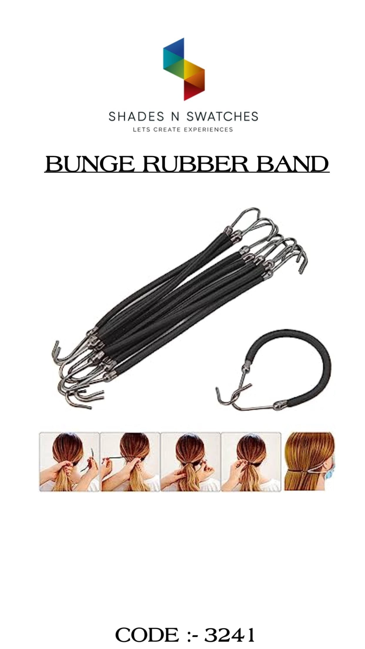 BUNGE RUBBER BAND 6 PCS #all
