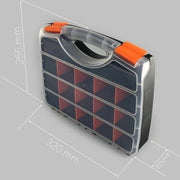 GREY ORGANIZER WITH CLIP 30*24*6CMS #all