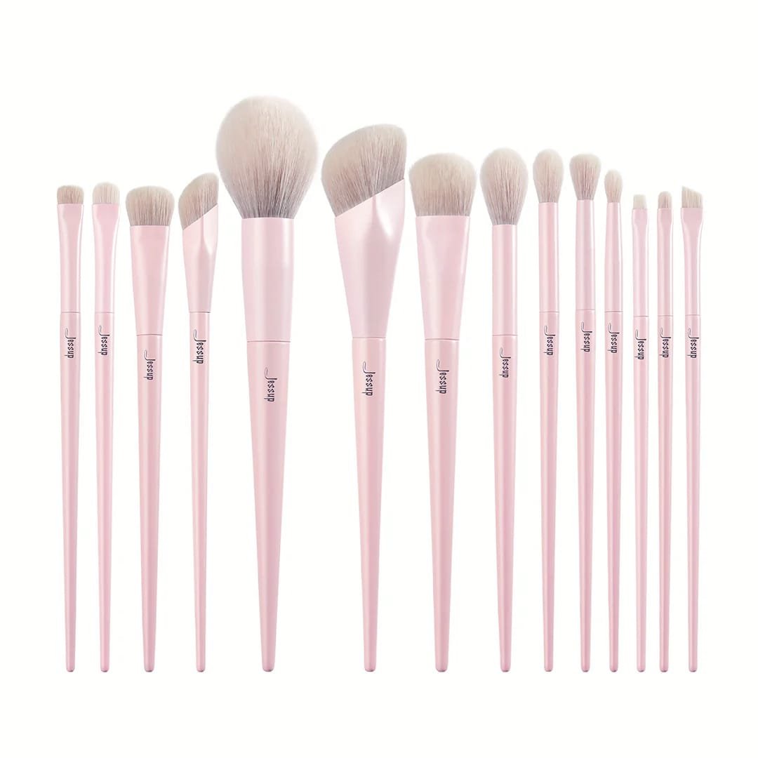 JESSUP 14PCS CRYSTAL PINK COLLECTION T495 #all