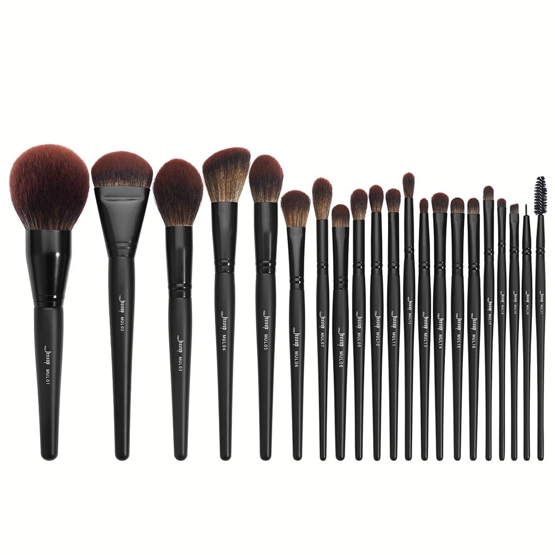 JESSUP 21 PCS BRUSH SET T271 BLACK COMPLETE COLLECTION #all