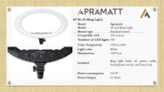 APRAMATT RING LIGHT LED DISPLAY - 20INCH (WITHOUT STAND) #all