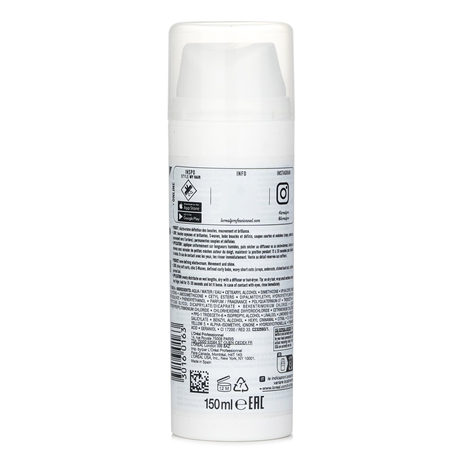 LOREAL TECNI ART SIREN WAVES DEFINIG ELASTO CREAM 150 ML