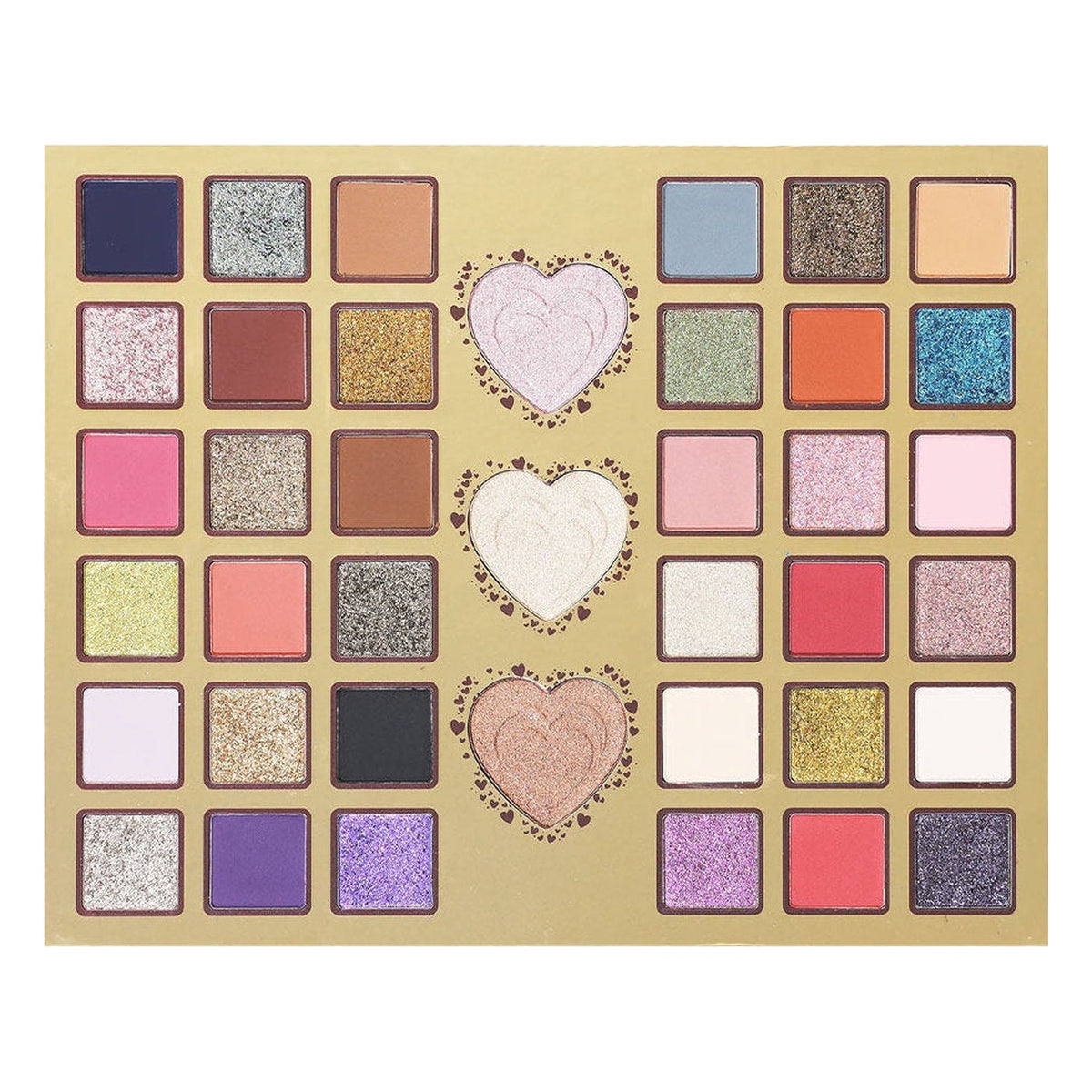 SHOPAAREL HEARTBEAT EYESHADOW HIGHLIGHTER PALETTE