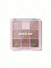 SHEGLAM GLIMMER AND CREAM 9 PAN EYESHADOW PALETTE #all