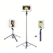 DIGITEK TRIPOD SELFIE STICK WITH FILL LIGHT QUADPOD BASE & WIRELESS REMOTE DTR 630 SS #all