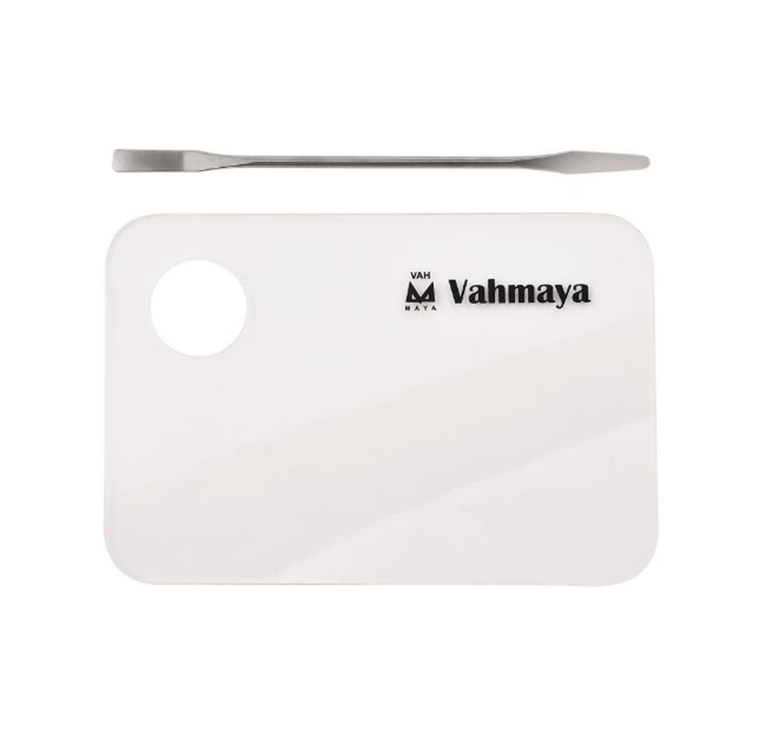 VAHMAYA TRANSPARENT MXING PALETTE WITH SPATULA 1SET - MP01 #all