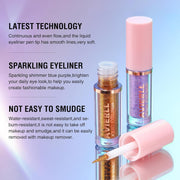 AVIERLL GLITTER LIQUID EYELINER SET OF 8 COLOUR S #all