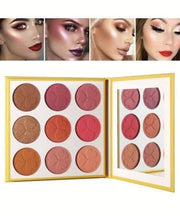 DELANCI 9 COLOURS OF BLUSH PALETTE #all