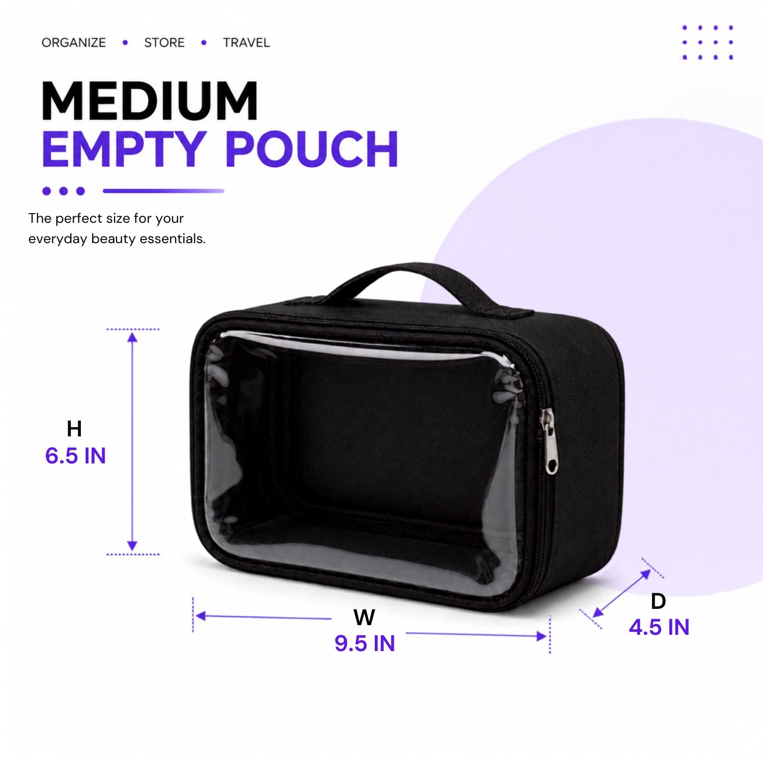 EMPTY POUCH  10 6 3 INCHES  MEDIUM