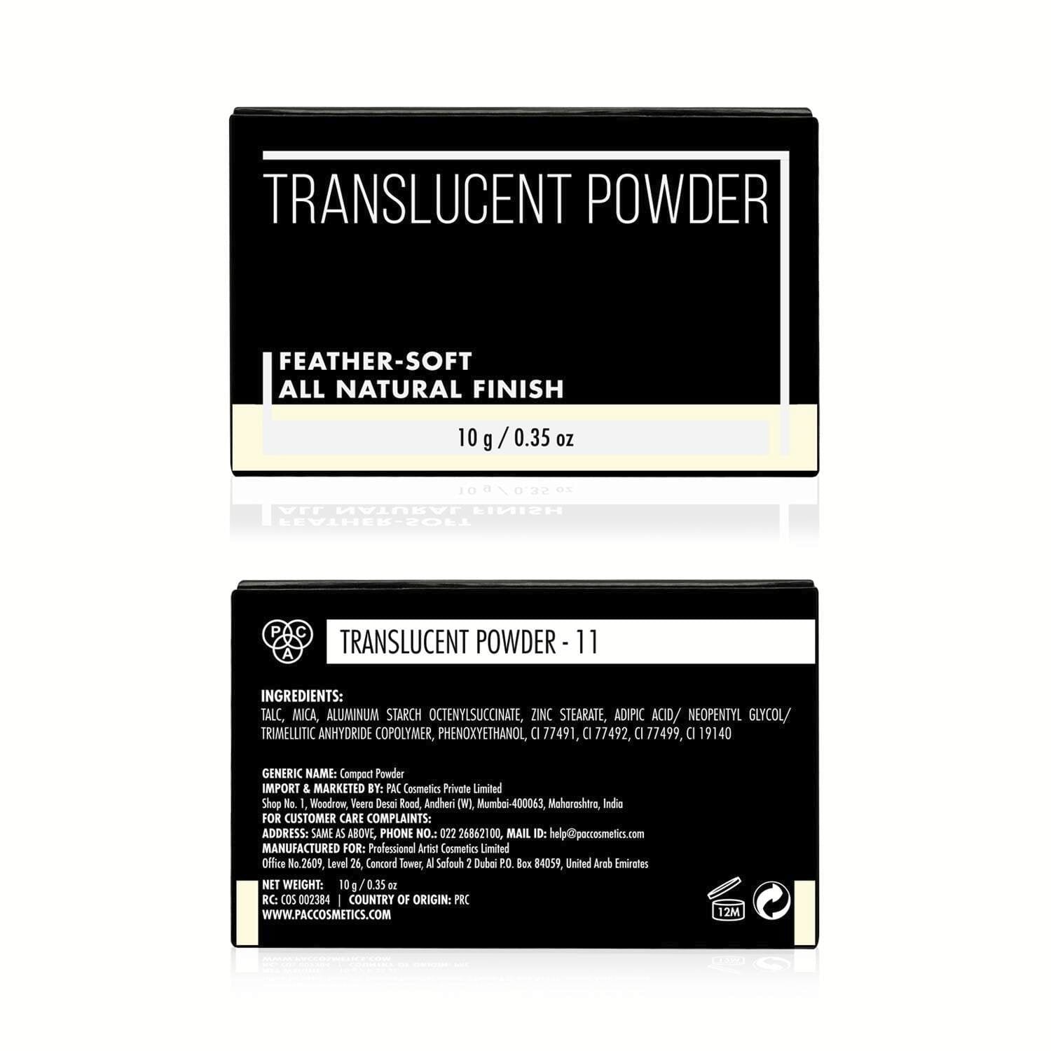 PAC Translucent Powder 10 gm