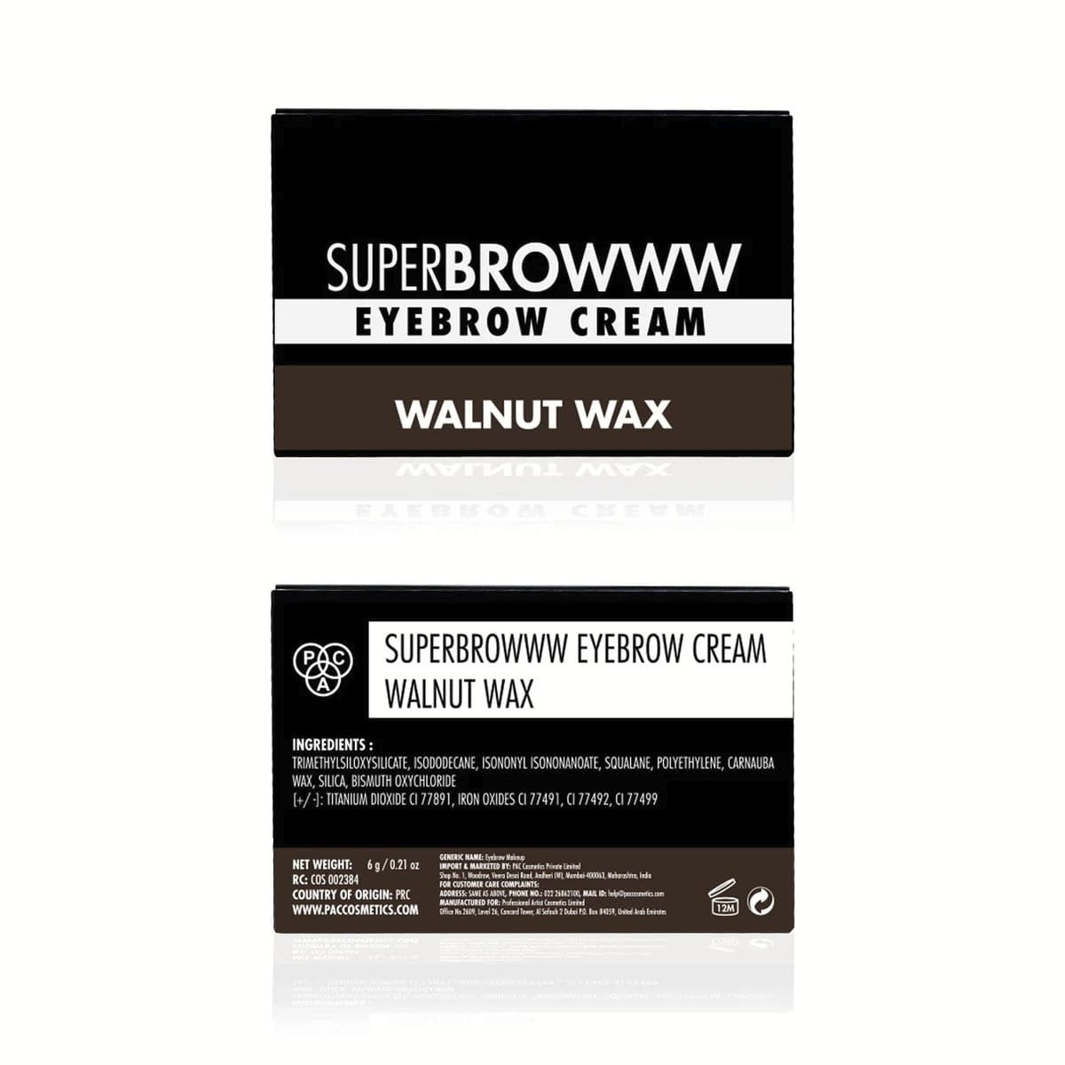 PAC SuperBrowww Cream 03 Walnut Wax
