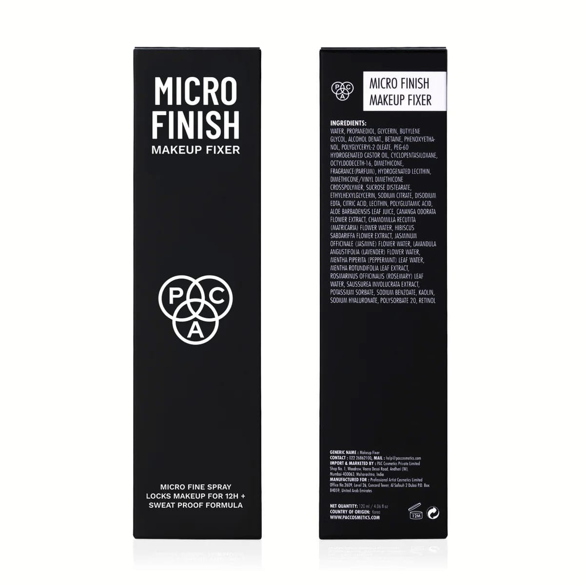 PAC MICRO FINISH MAKEUP FIXER 120 ML