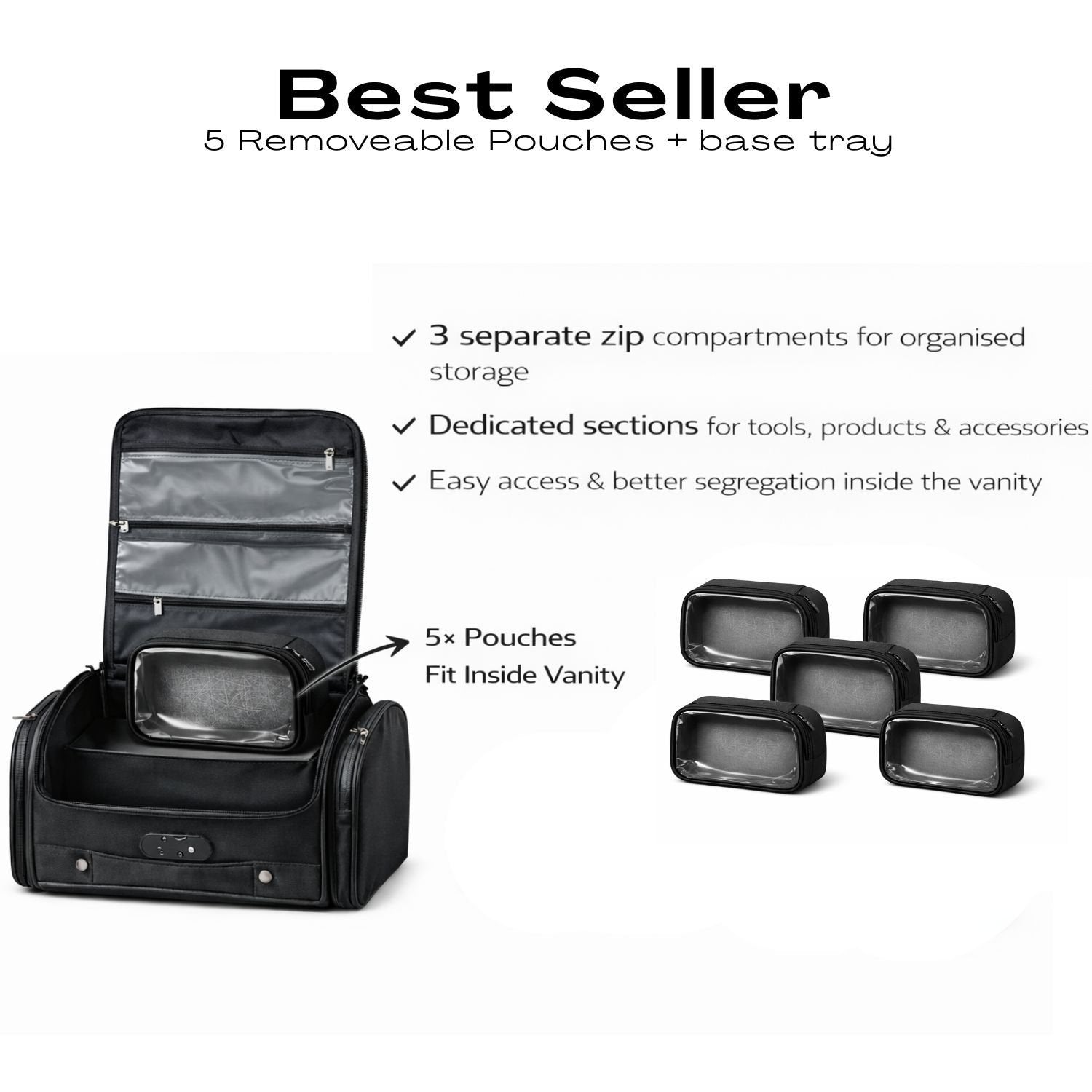 VANITY 6 POUCH H203 BEST SELLER MEDIUM 19INCH