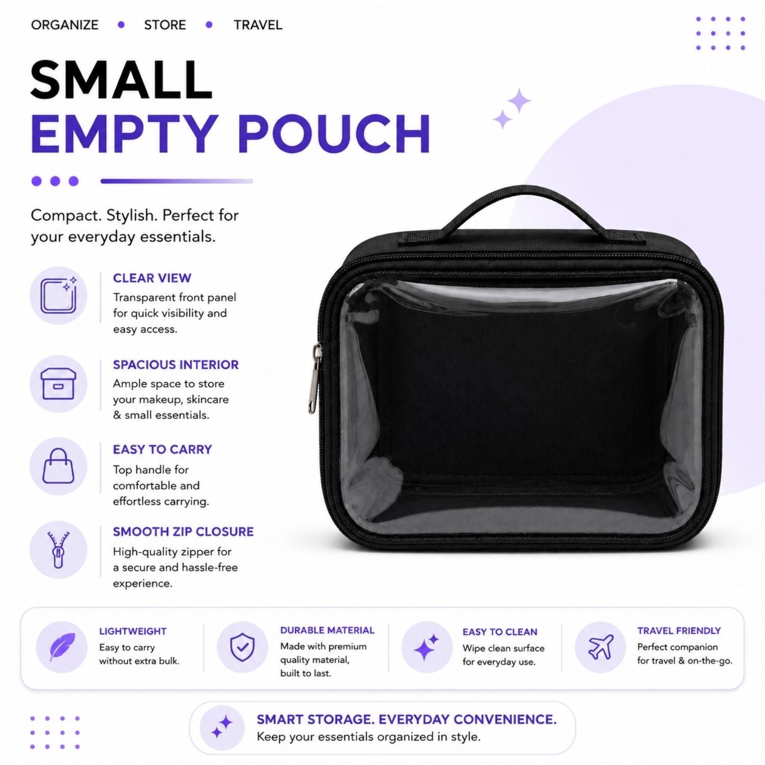 EMPTY POUCH 6 5 3 INCHES  SMALL