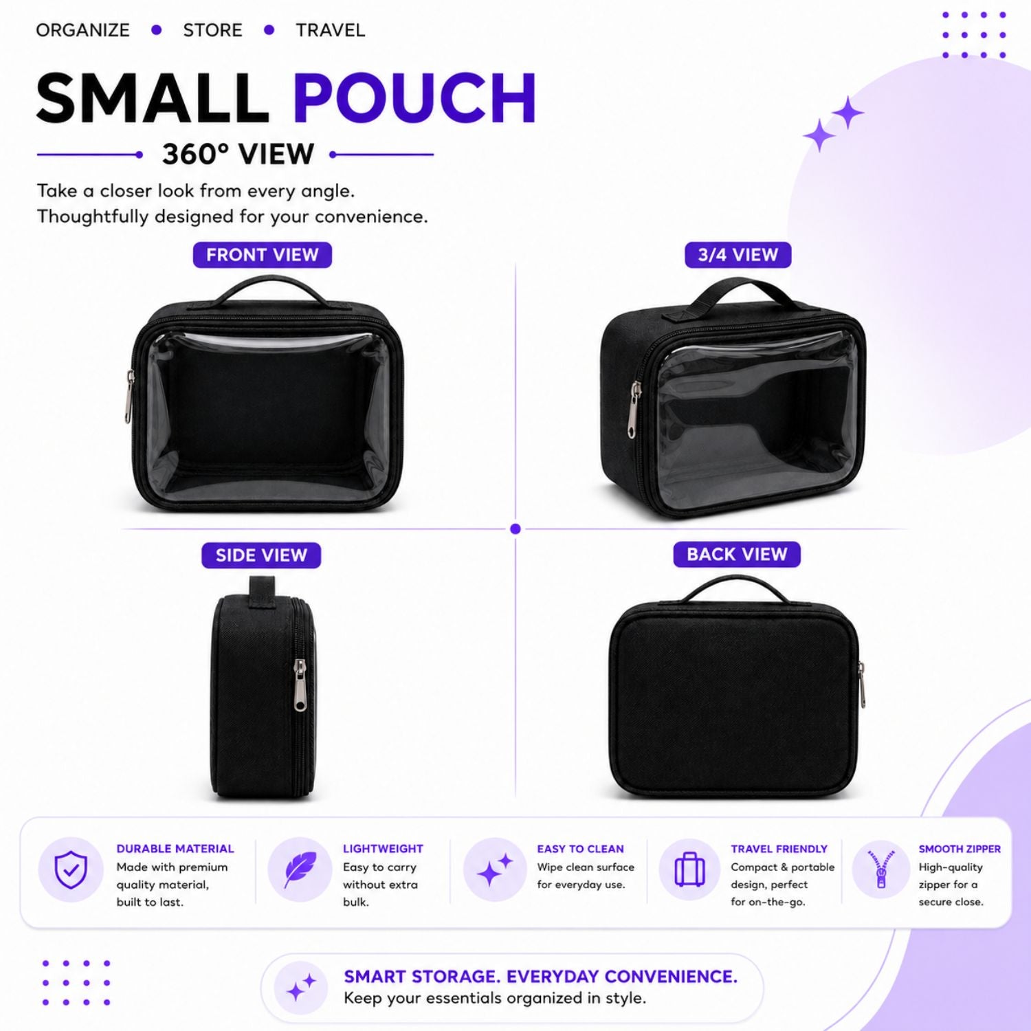 EMPTY POUCH 6 5 3 INCHES  SMALL
