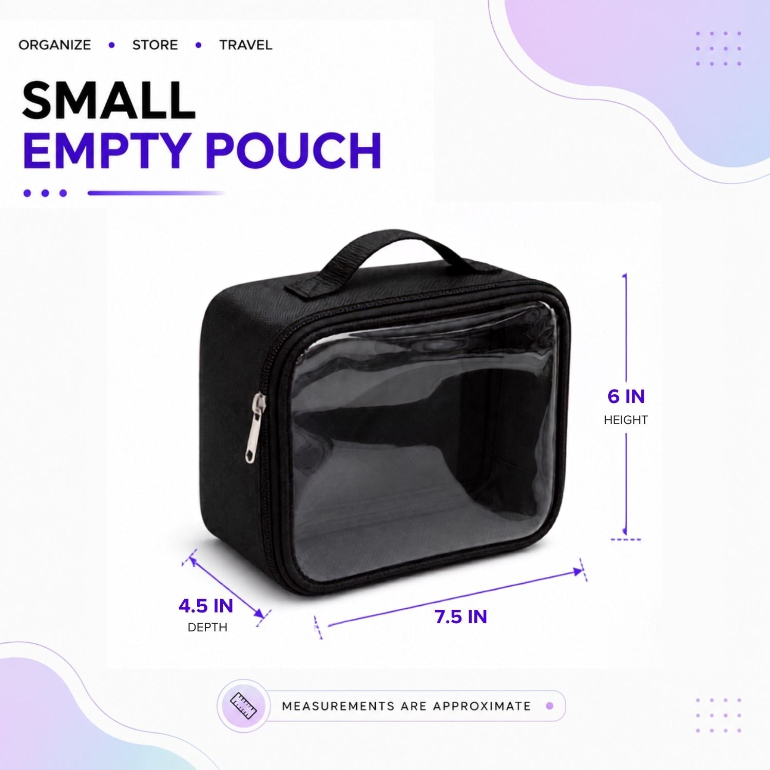 EMPTY POUCH 6 5 3 INCHES  SMALL