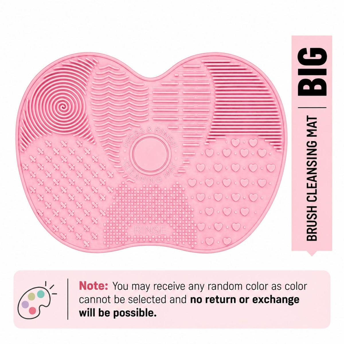 BRUSH CLEANSING MATT ASSORTED COLOR BIG