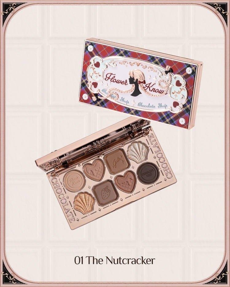 Flowers knows chocolate eyeshadow palette 10g NUT CRACKER