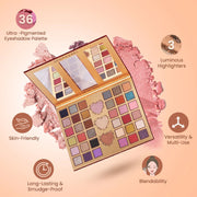 SHOPAAREL HEARTBEAT EYESHADOW HIGHLIGHTER PALETTE