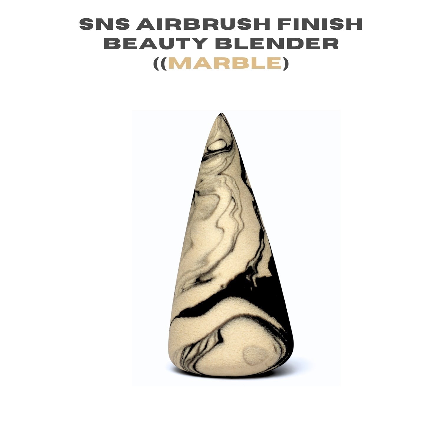 SNS AIRBRUSH FINISH BEAUTY BLENDER (MARBLE)