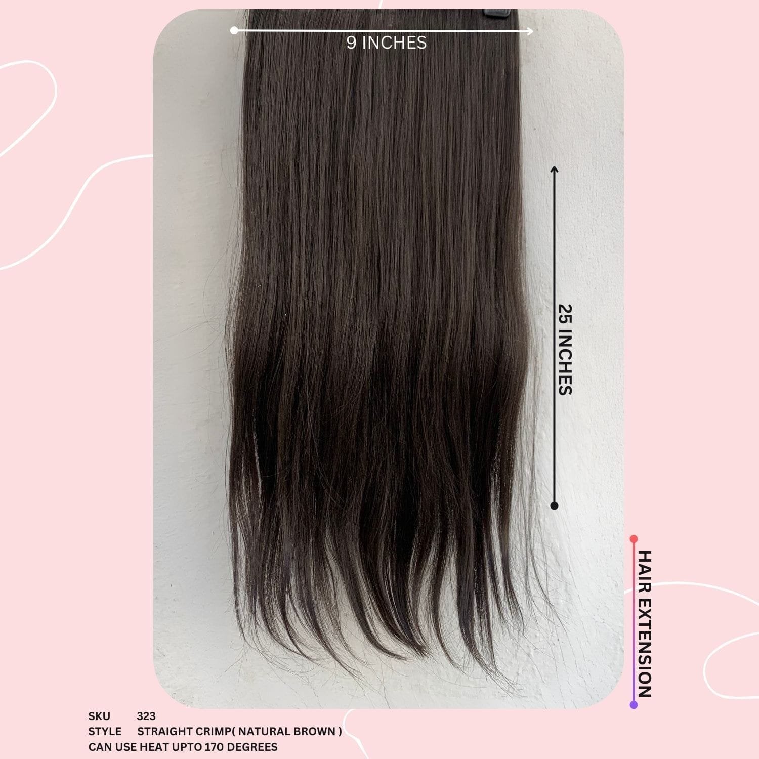 STRAIGHT CRIMPED (HAIR EXTENSION)
