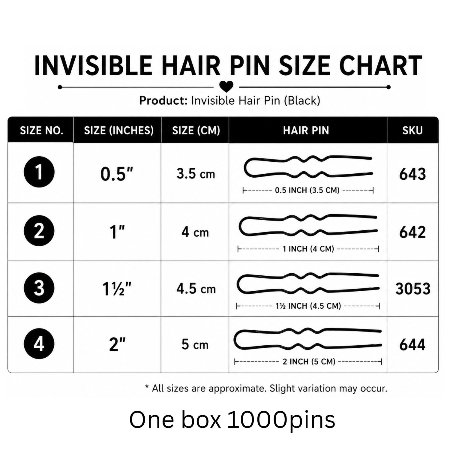 AIRBE INVISIBLE HAIR PIN BOX