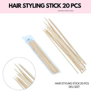 HAIR STYLING STICKS 20 PCS