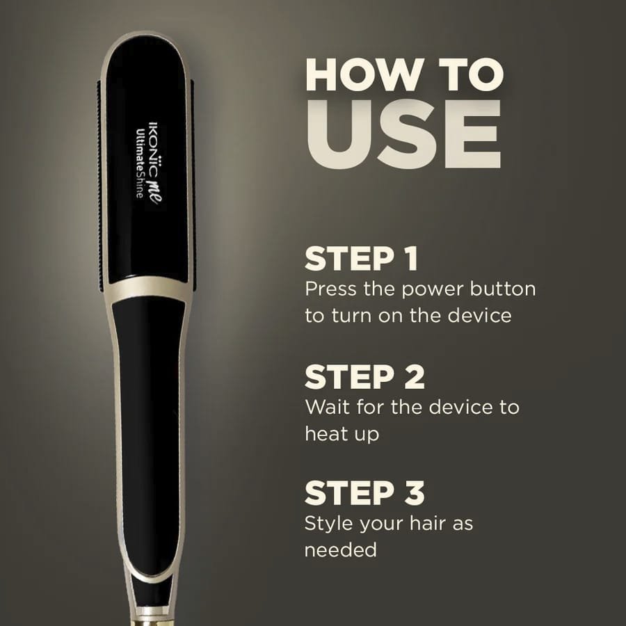 IKONIC ME STRAIGHTENER ULTIMATE SHINE BLACK & GOLD