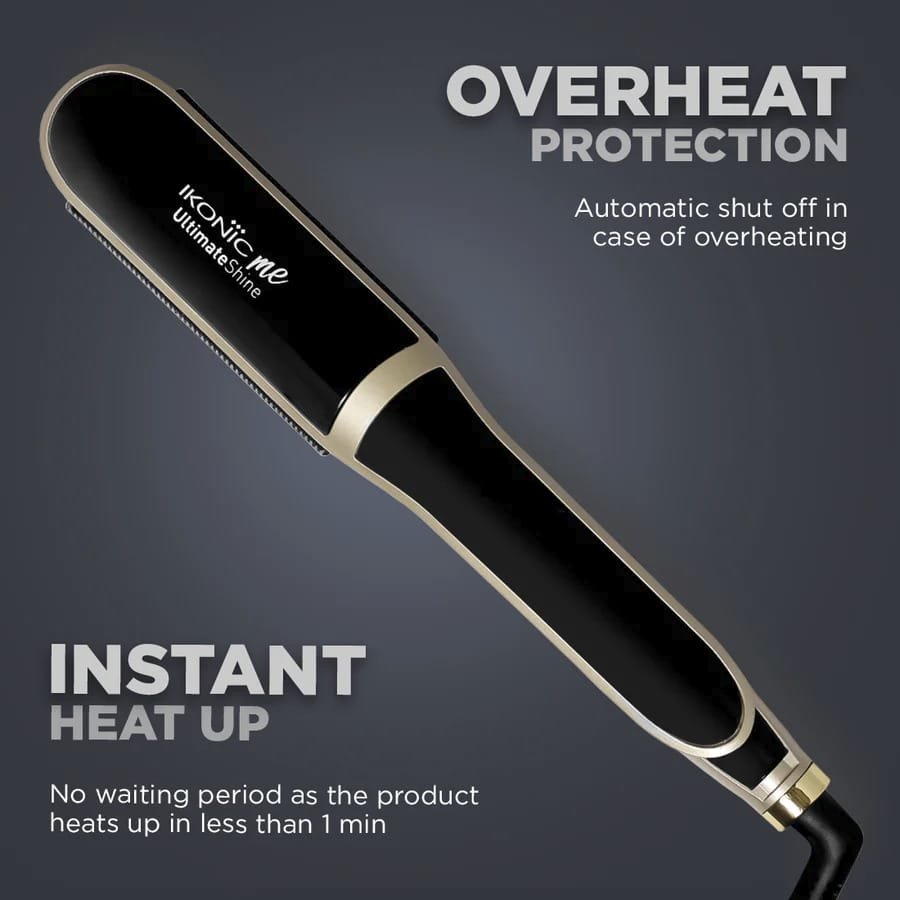 IKONIC ME STRAIGHTENER ULTIMATE SHINE BLACK & GOLD