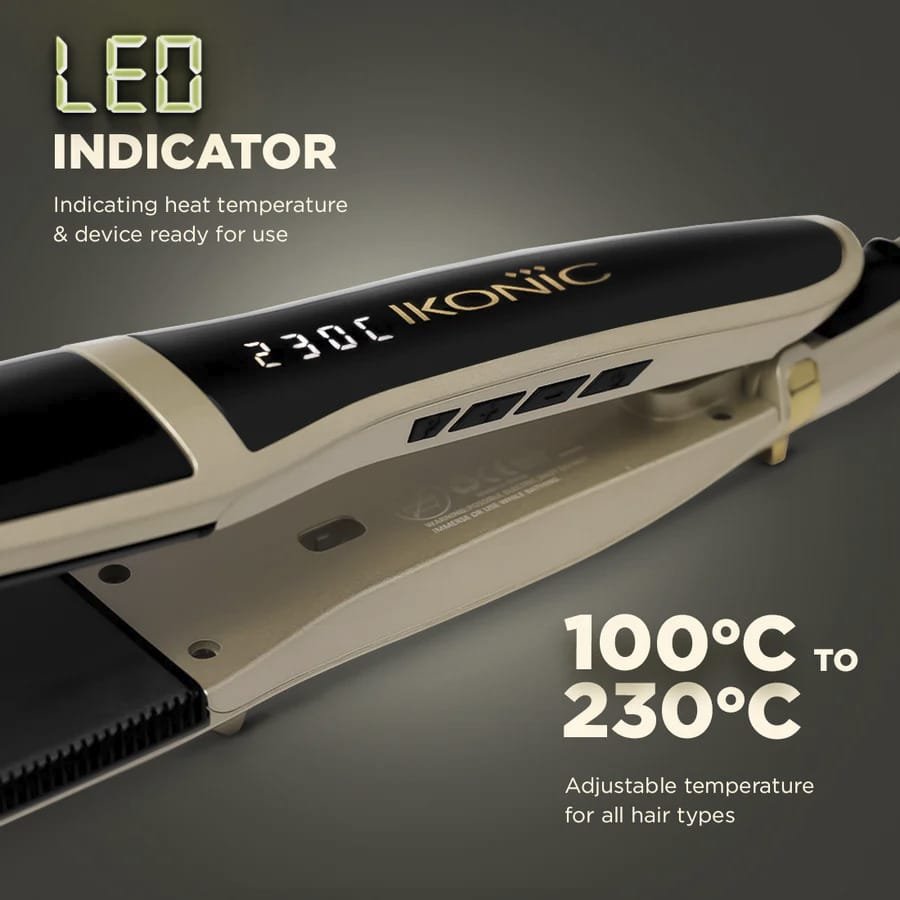 IKONIC ME STRAIGHTENER ULTIMATE SHINE BLACK & GOLD