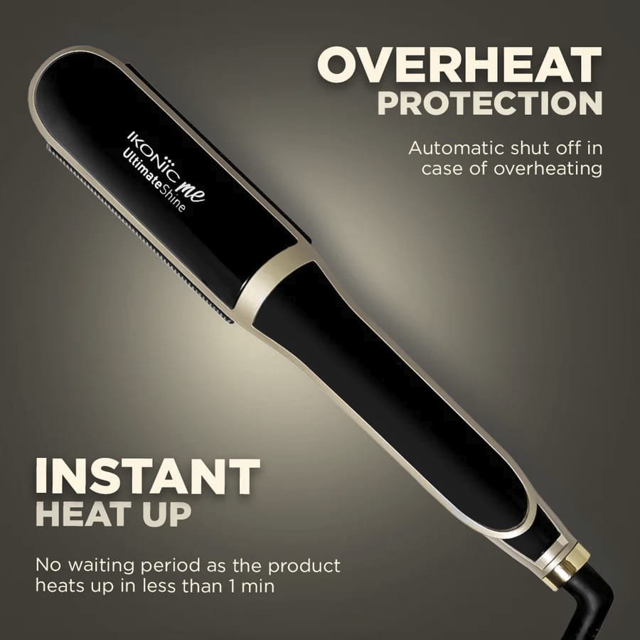IKONIC ME STRAIGHTENER ULTIMATE SHINE BLACK & GOLD