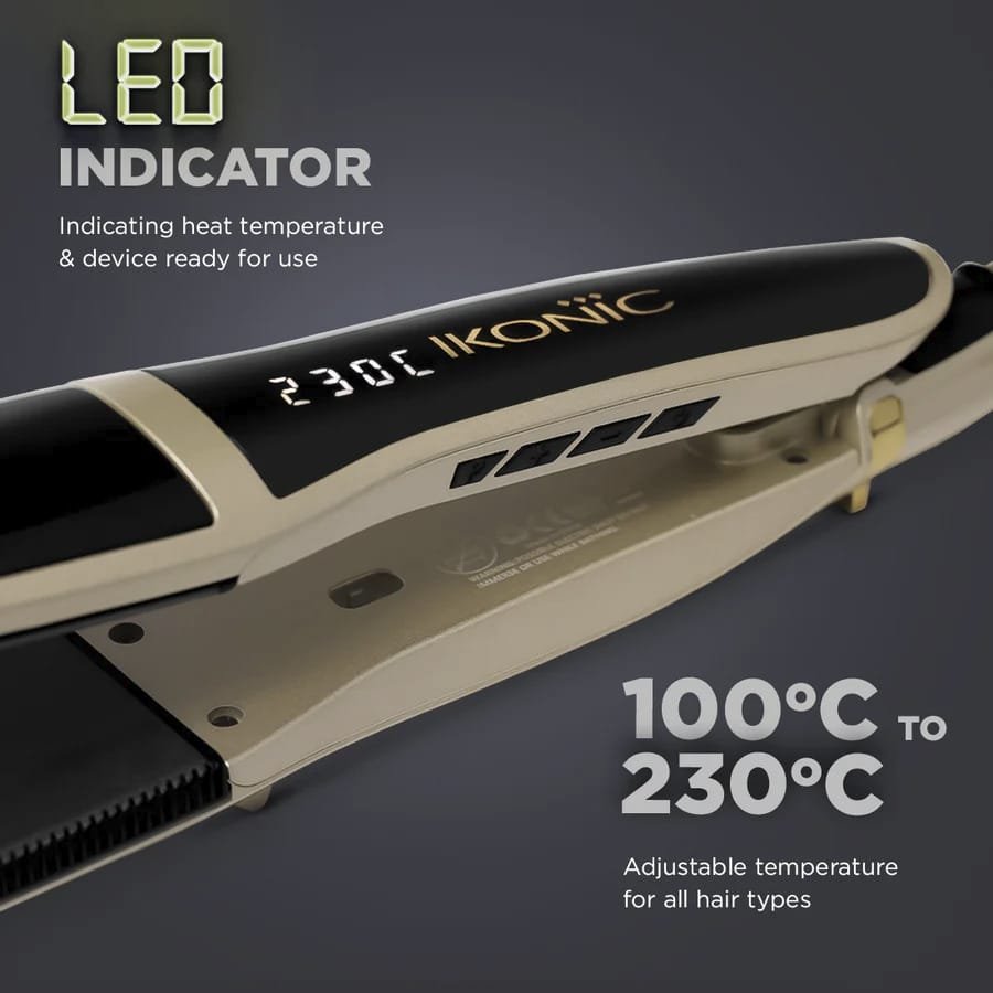 IKONIC ME STRAIGHTENER ULTIMATE SHINE BLACK & GOLD