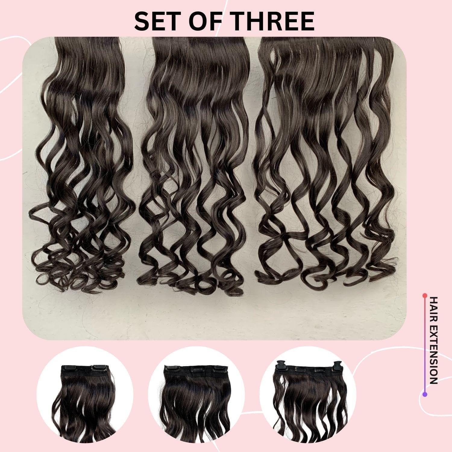 HAIR EXT 2 3 4 set